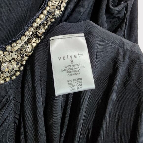 "Velvet" Brand Beaded Neckline Mini Dress – Size Small - Picture 8 of 8